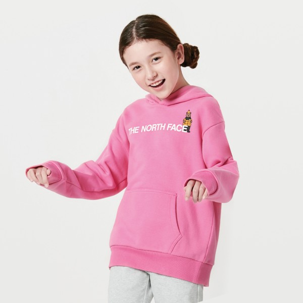 노스페이스_키즈오소그래픽후디 PINK