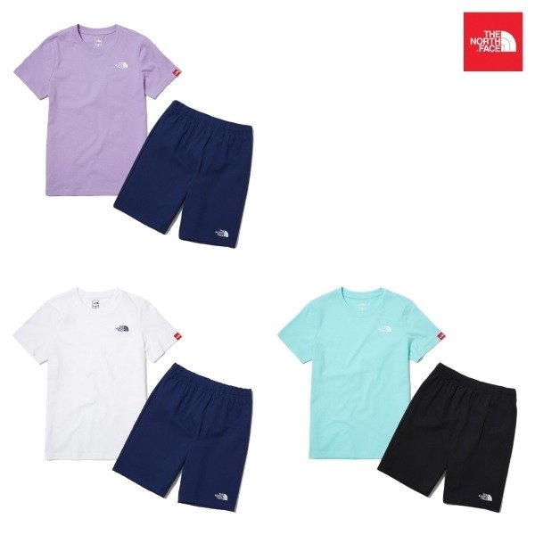 노스페이스_키즈우븐쇼츠라운지세트 LILAC