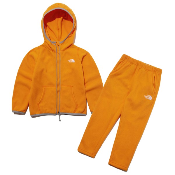 노스페이스_키즈집업후디세트 DARK ORANGE