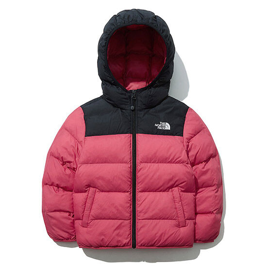 노스페이스_키즈컬러티볼눕시후디 HOT PINK