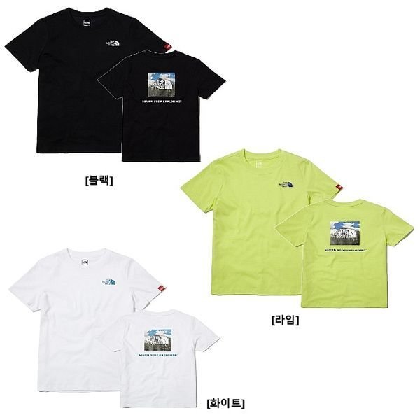 노스페이스_키즈코어반팔라운드티 LIME thumbnail