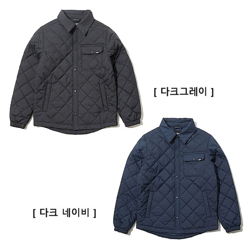 노스페이스_키즈퀼티드셔츠자켓 DARK GRAY