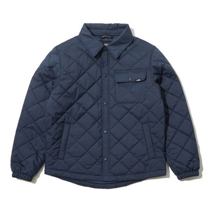 노스페이스_키즈퀼티드셔츠자켓 DARK NAVY