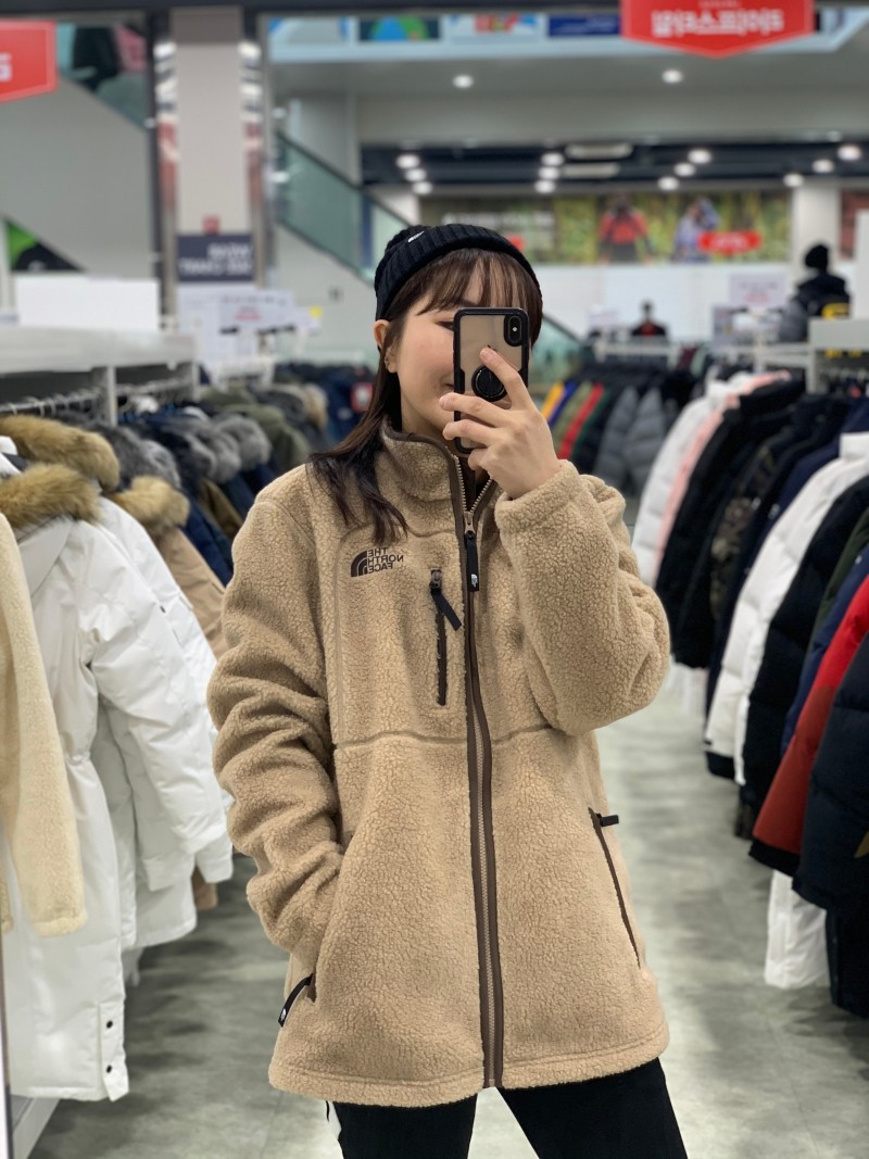 노스페이스_피크포인트플리스자켓 카멜