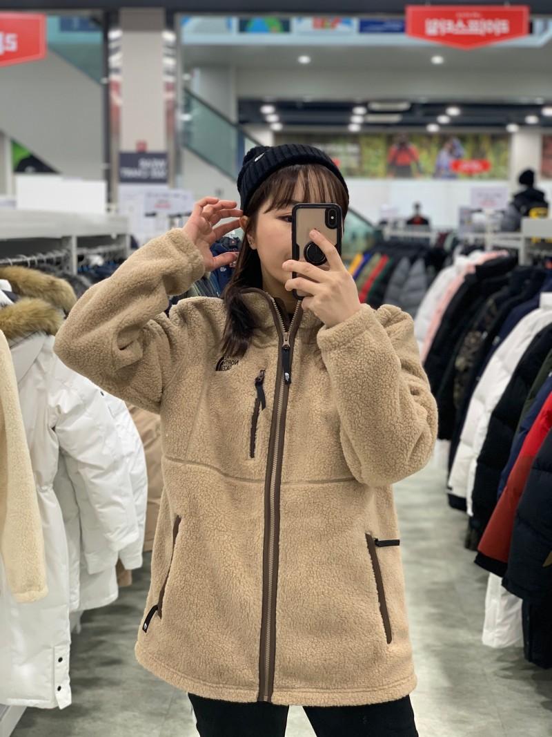 노스페이스_피크포인트플리스자켓 카멜