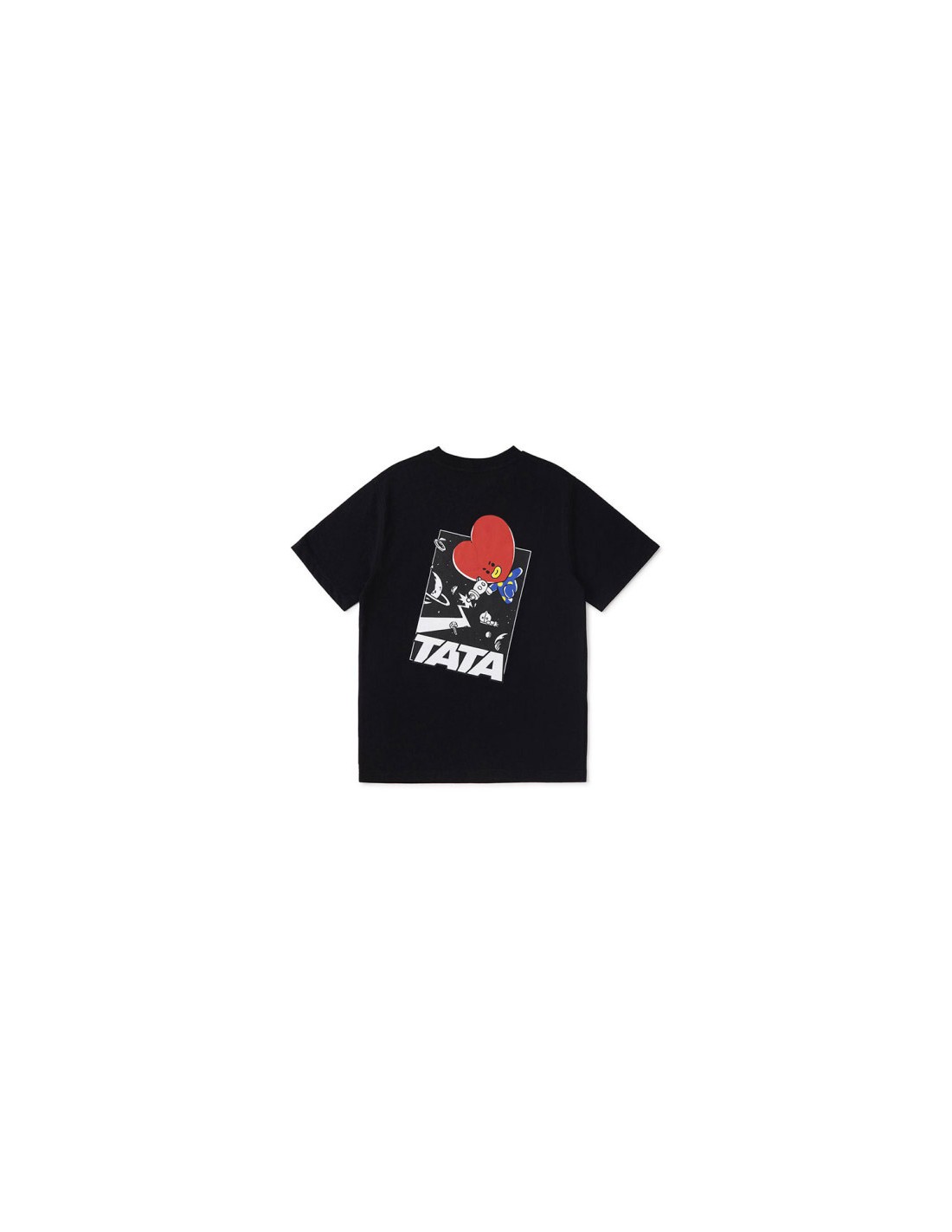 라인프렌즈_BT21 TATA 스페이스스쿼드 반팔 티셔츠