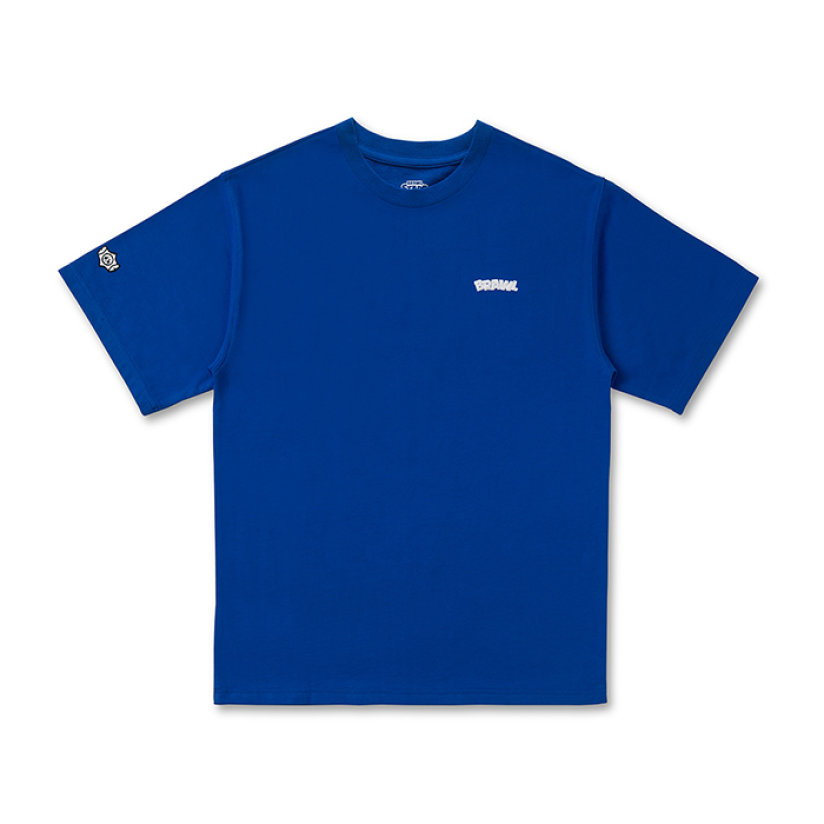라인프렌즈_브롤스타즈 레터링 블루 반팔 티셔츠 (S-XL)