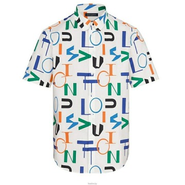 루이비통_LV 일렉트릭 레귤러 DNA 쇼트 슬리브드 셔츠