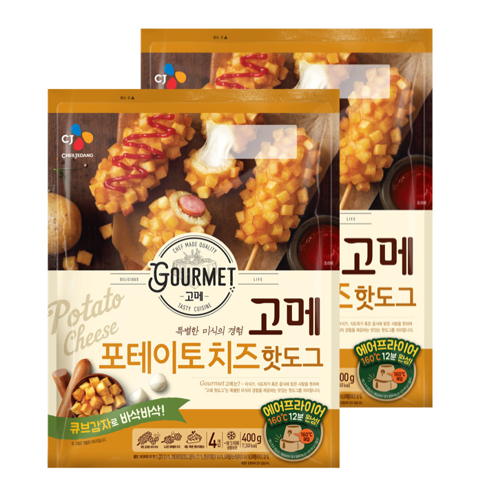 CJ_고메 포테이토치즈 핫도그