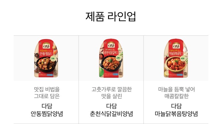 CJ_다담 춘천식닭갈비양념