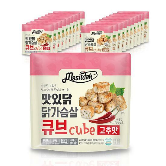 CJ_닭가슴살 큐브 고추맛