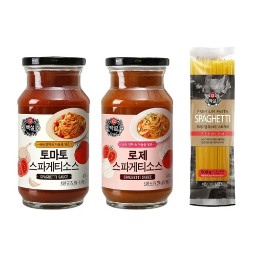 CJ_백설 로제파스타소스 + 백설 스파게티면