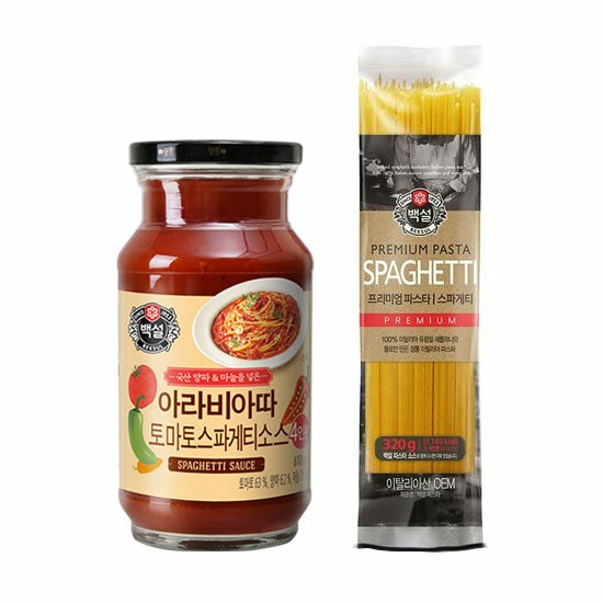 CJ_백설 아라비아따 토마토스파게티소스+백설 스파게티면