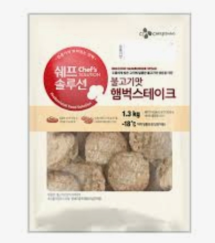 CJ_쉐프솔루션 불고기맛햄벅스테이크