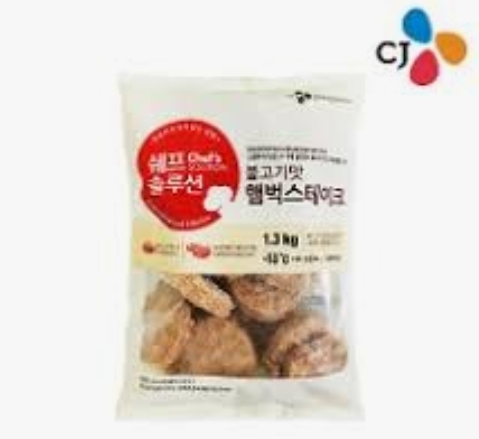 CJ_쉐프솔루션 불고기맛햄벅스테이크