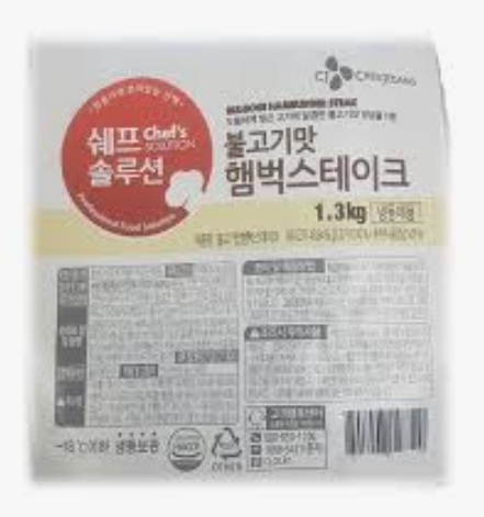CJ_쉐프솔루션 불고기맛햄벅스테이크 thumbnail