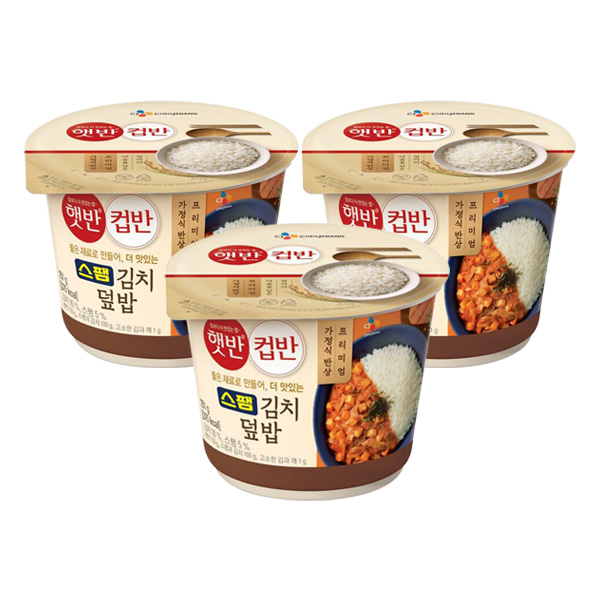 CJ_햇반 컵반 스팸김치덮밥