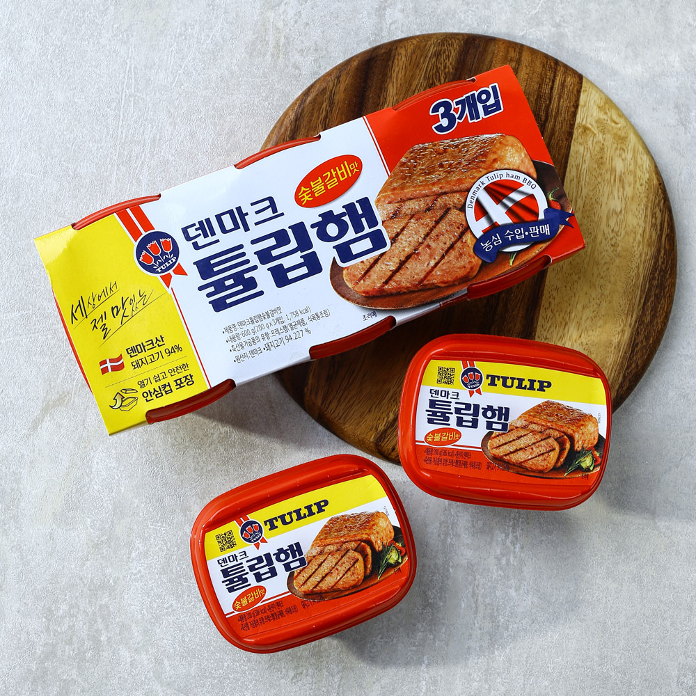 농심_덴마크 튤립햄 숯불갈비맛