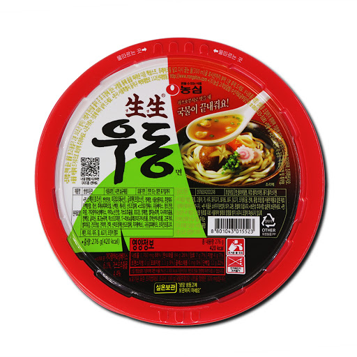 농심_생생우동 용기