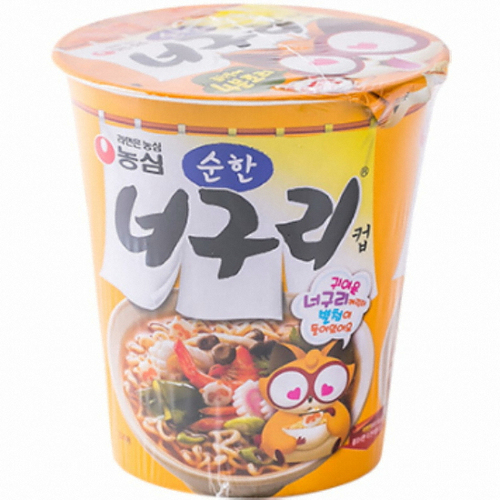농심_순한너구리 컵