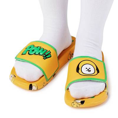 라인프렌즈_BT21 CHIMMY 벨크로 슬리퍼
