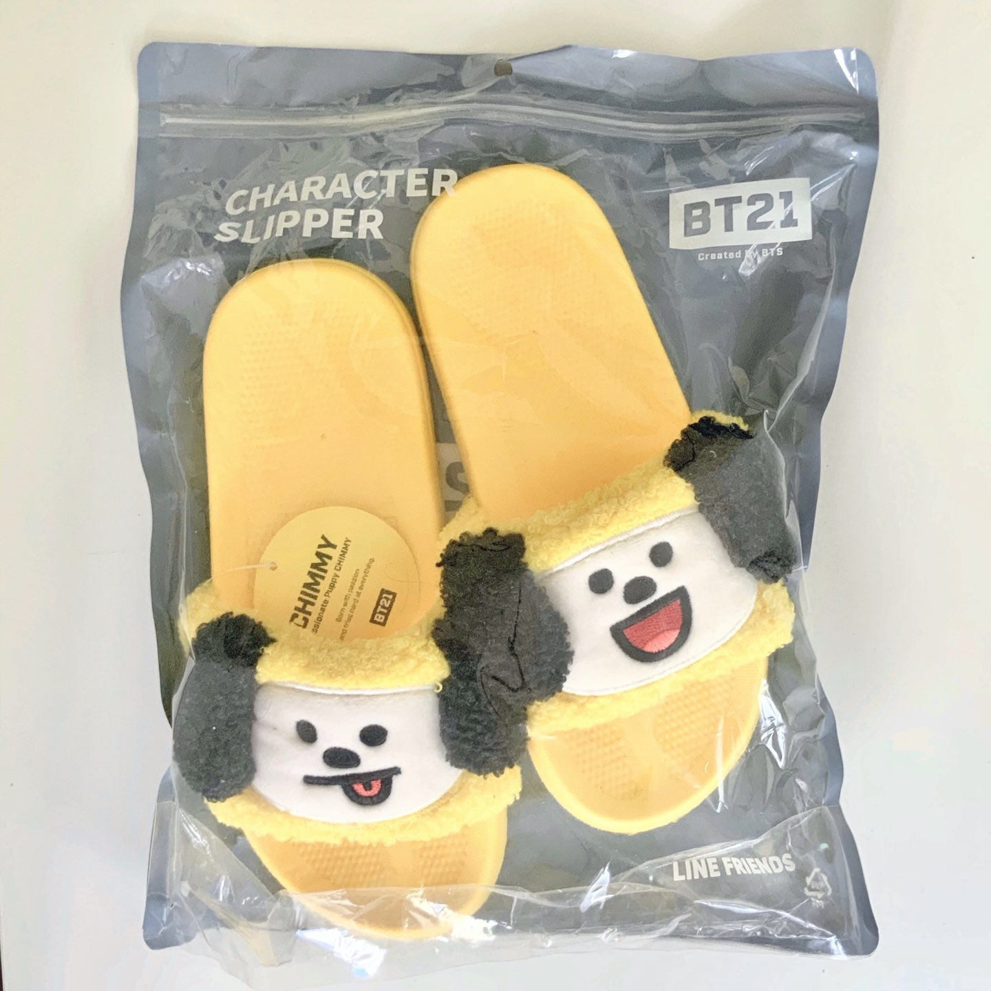 라인프렌즈_BT21 CHIMMY 부클 슬리퍼