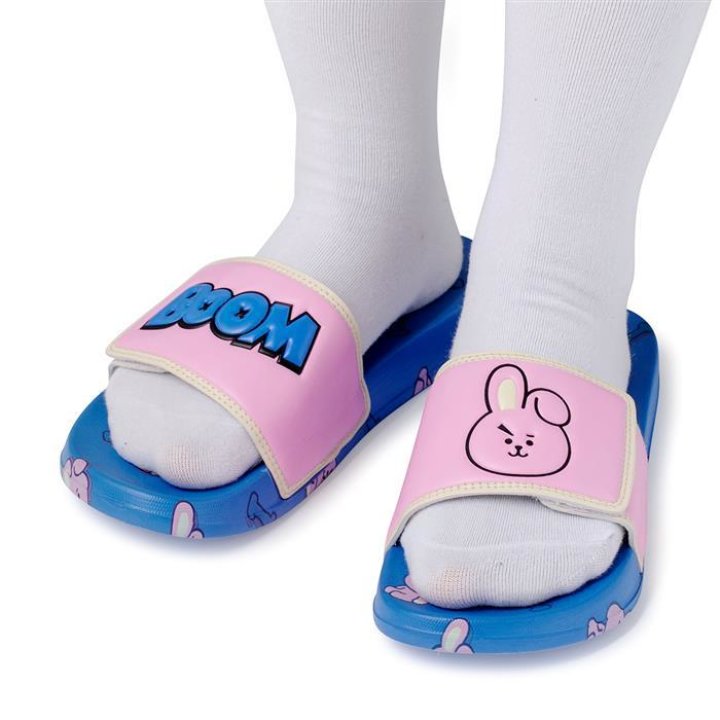 라인프렌즈_BT21 COOKY 벨크로 슬리퍼