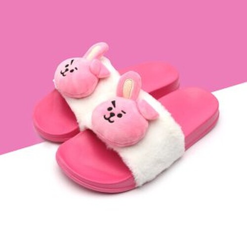 라인프렌즈_BT21 COOKY 인형 슬리퍼