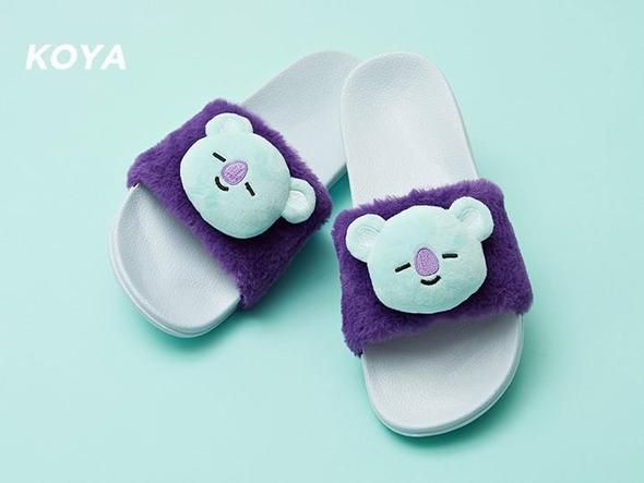 라인프렌즈_BT21 KOYA 인형 슬리퍼
