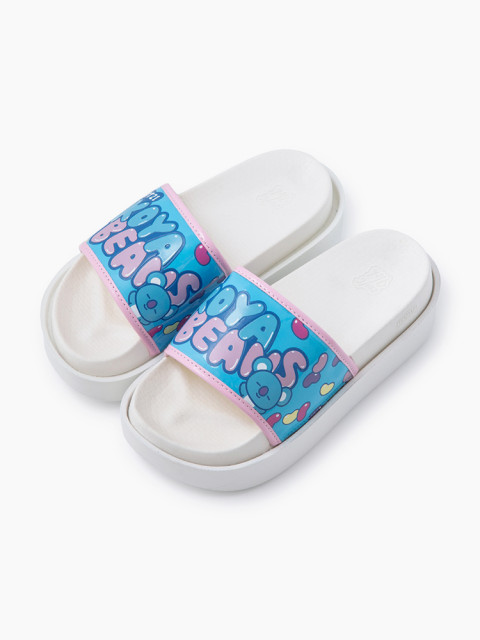 라인프렌즈_BT21 KOYA 플랫폼 슬라이드 슬리퍼 (6cm)