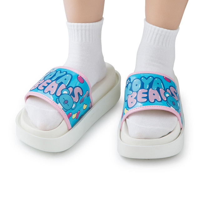 라인프렌즈_BT21 KOYA 플랫폼 슬라이드 슬리퍼 (6cm)
