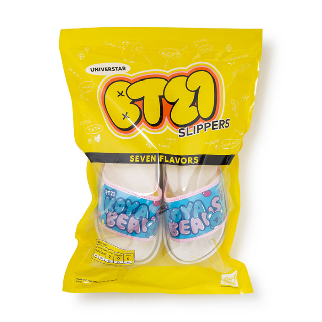 라인프렌즈_BT21 KOYA 플랫폼 슬라이드 슬리퍼 (6cm) thumbnail