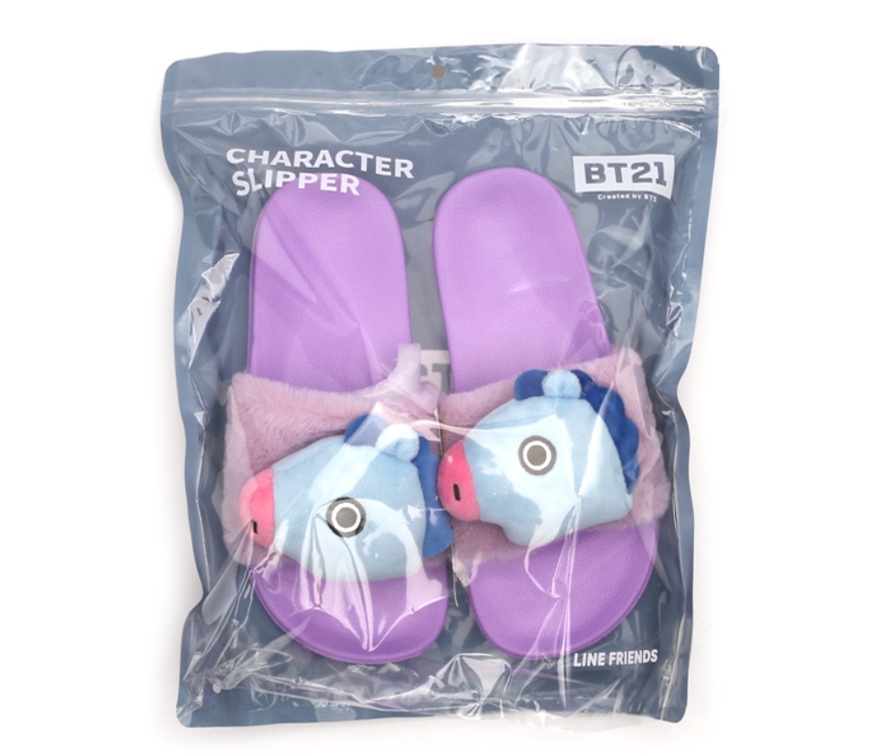 라인프렌즈_BT21 MANG 인형 슬리퍼