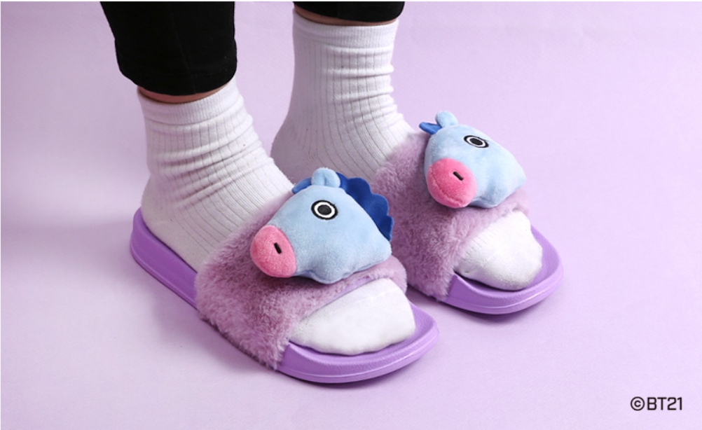 라인프렌즈_BT21 MANG 인형 슬리퍼 thumbnail