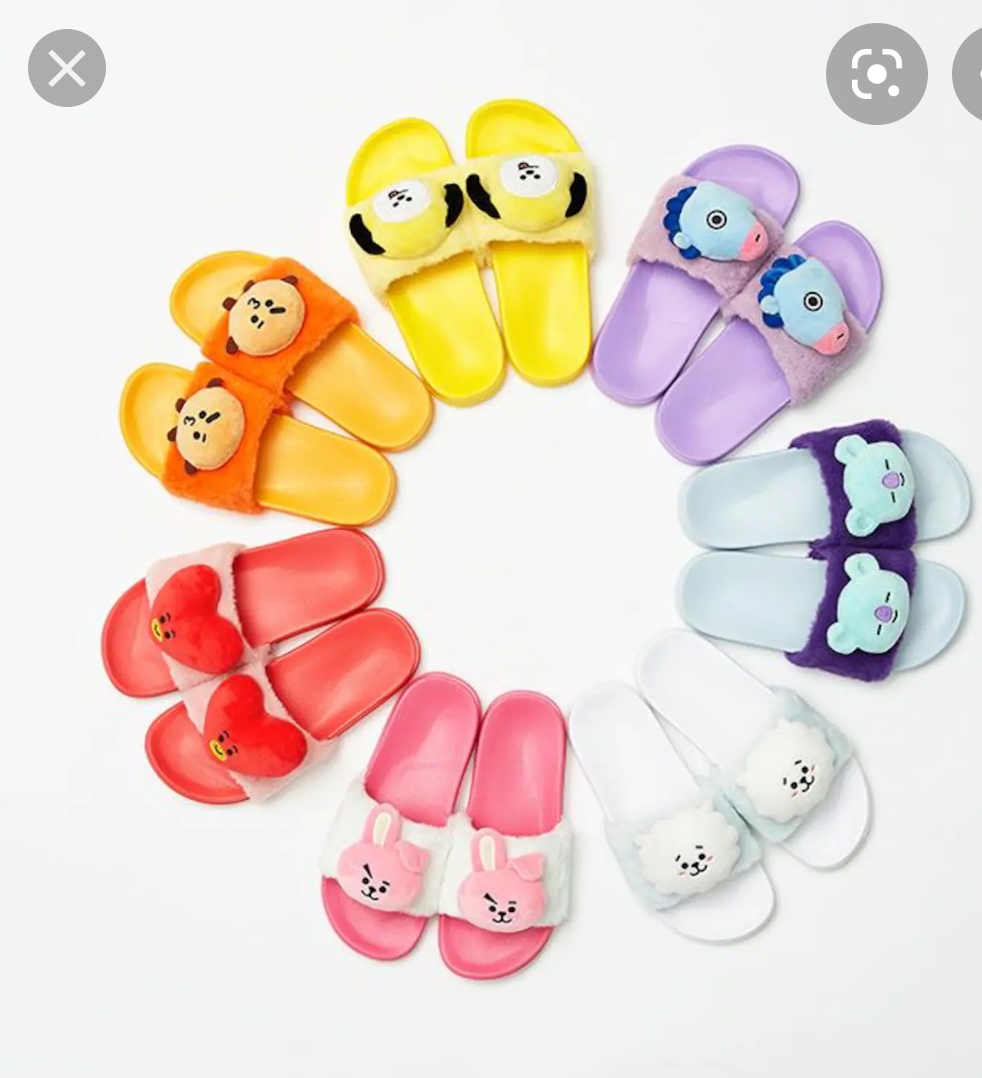라인프렌즈_BT21 MANG 인형 슬리퍼 thumbnail