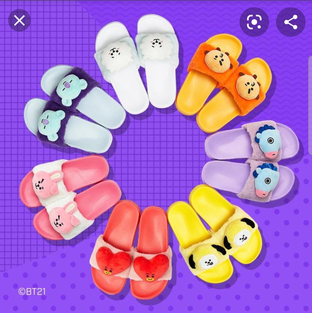 라인프렌즈_BT21 MANG 인형 슬리퍼 thumbnail