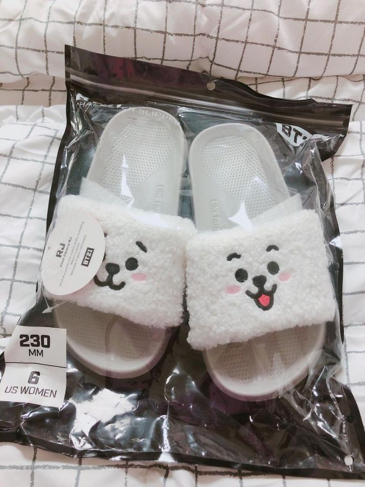 라인프렌즈_BT21 RJ 부클 슬리퍼