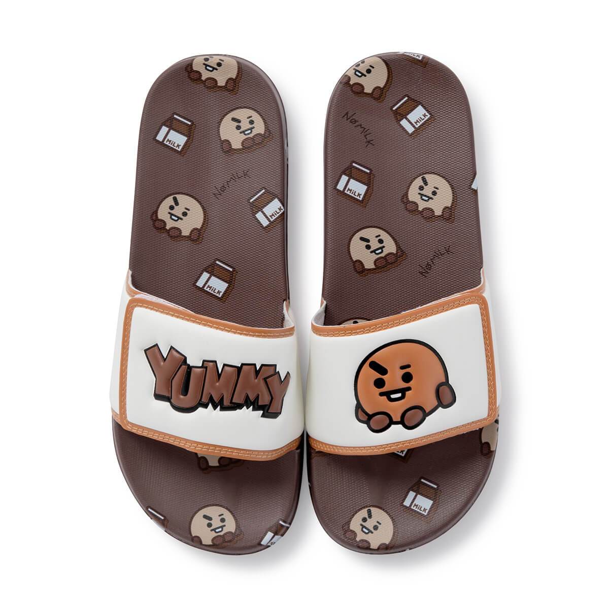 라인프렌즈_BT21 SHOOKY 벨크로 슬리퍼