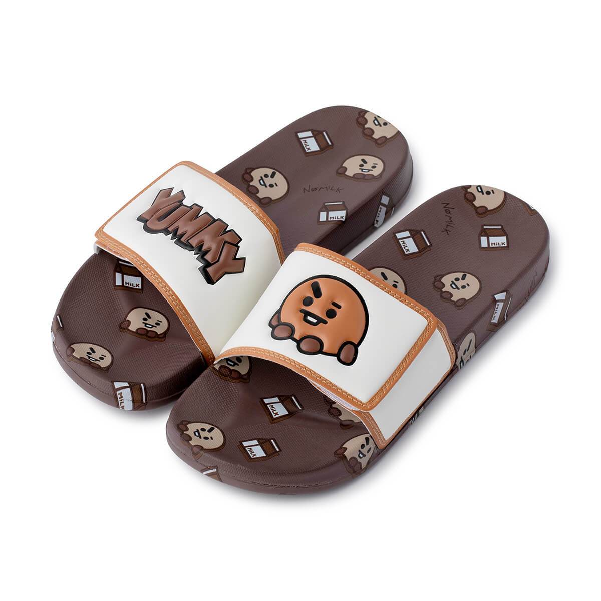 라인프렌즈_BT21 SHOOKY 벨크로 슬리퍼