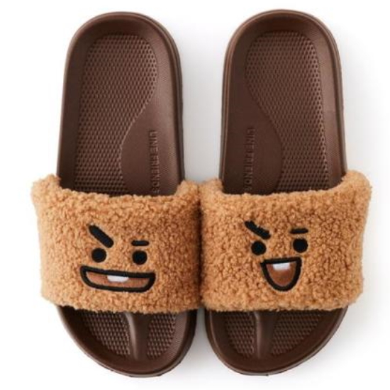 라인프렌즈_BT21 SHOOKY 부클 슬리퍼