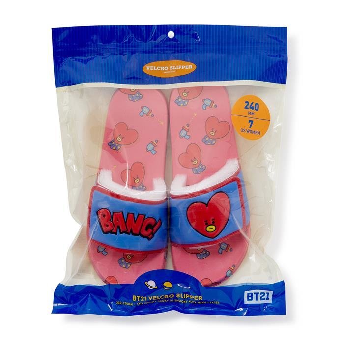 라인프렌즈_BT21 TATA 벨크로 슬리퍼