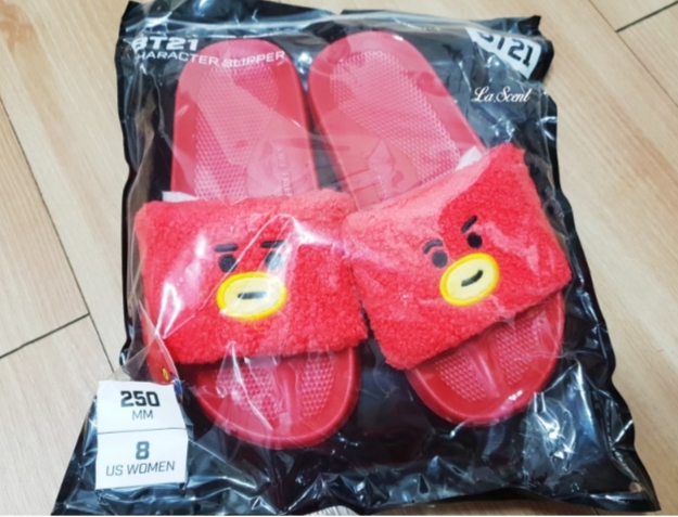 라인프렌즈_BT21 TATA 부클 슬리퍼 thumbnail