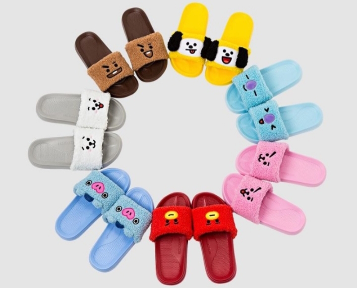 라인프렌즈_BT21 TATA 부클 슬리퍼 thumbnail