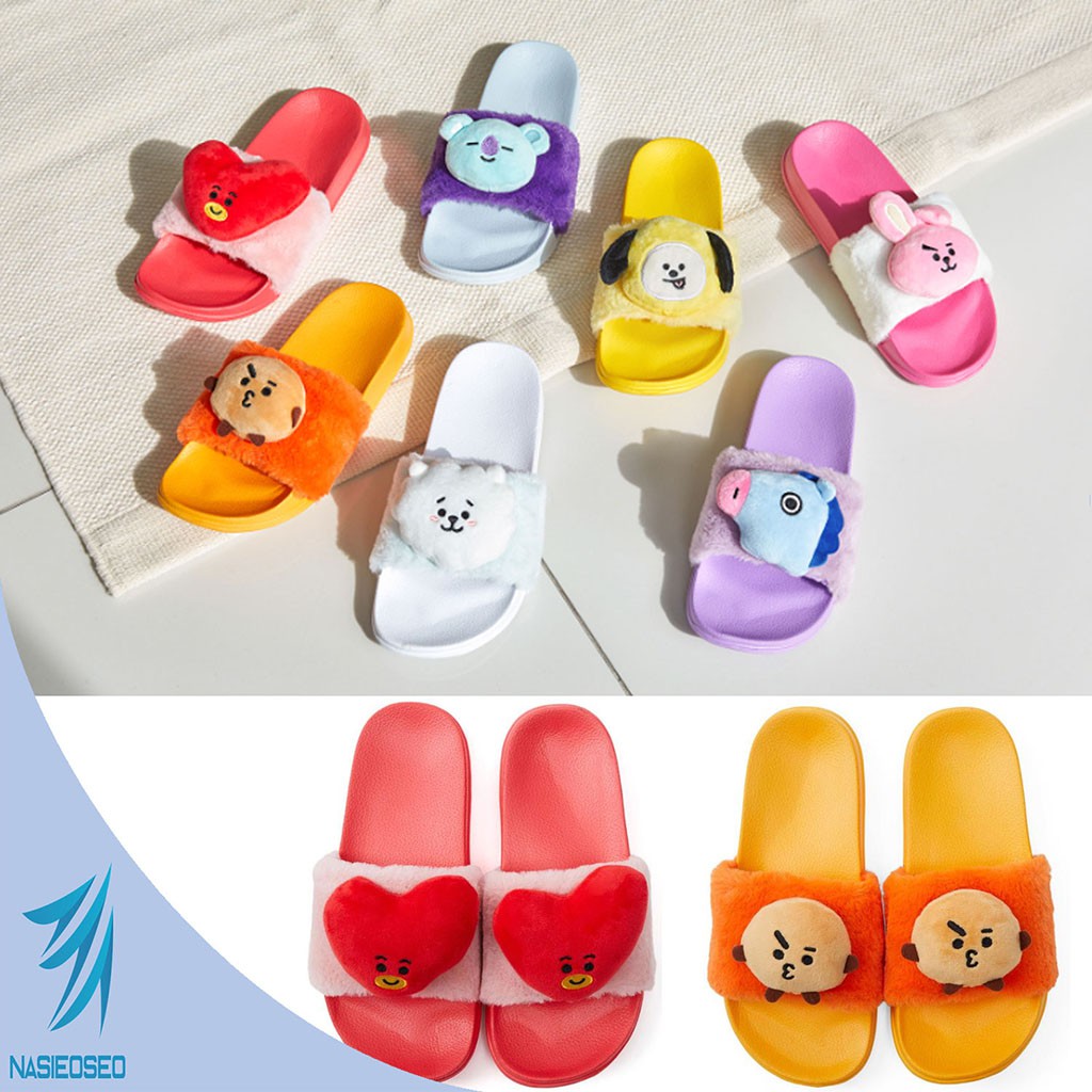 라인프렌즈_BT21 TATA 인형 슬리퍼