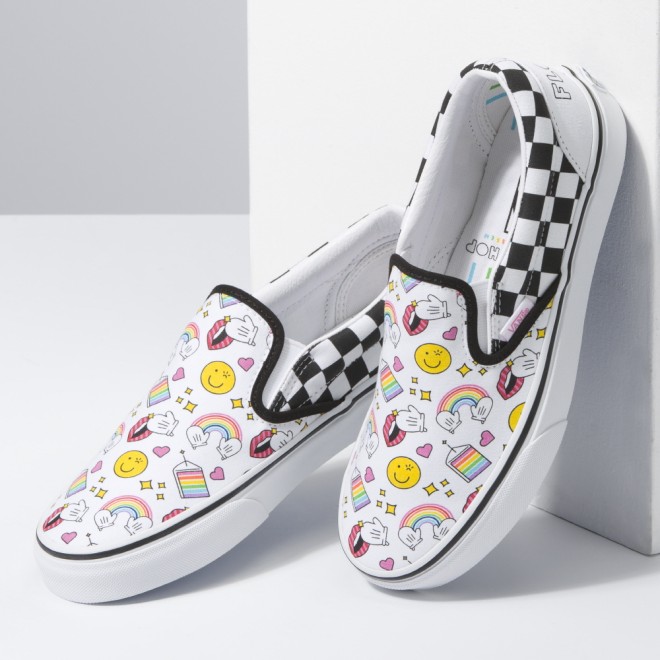 반스_Vans X Flour Shop 아이콘 체커보드 Slip-On 슬립온