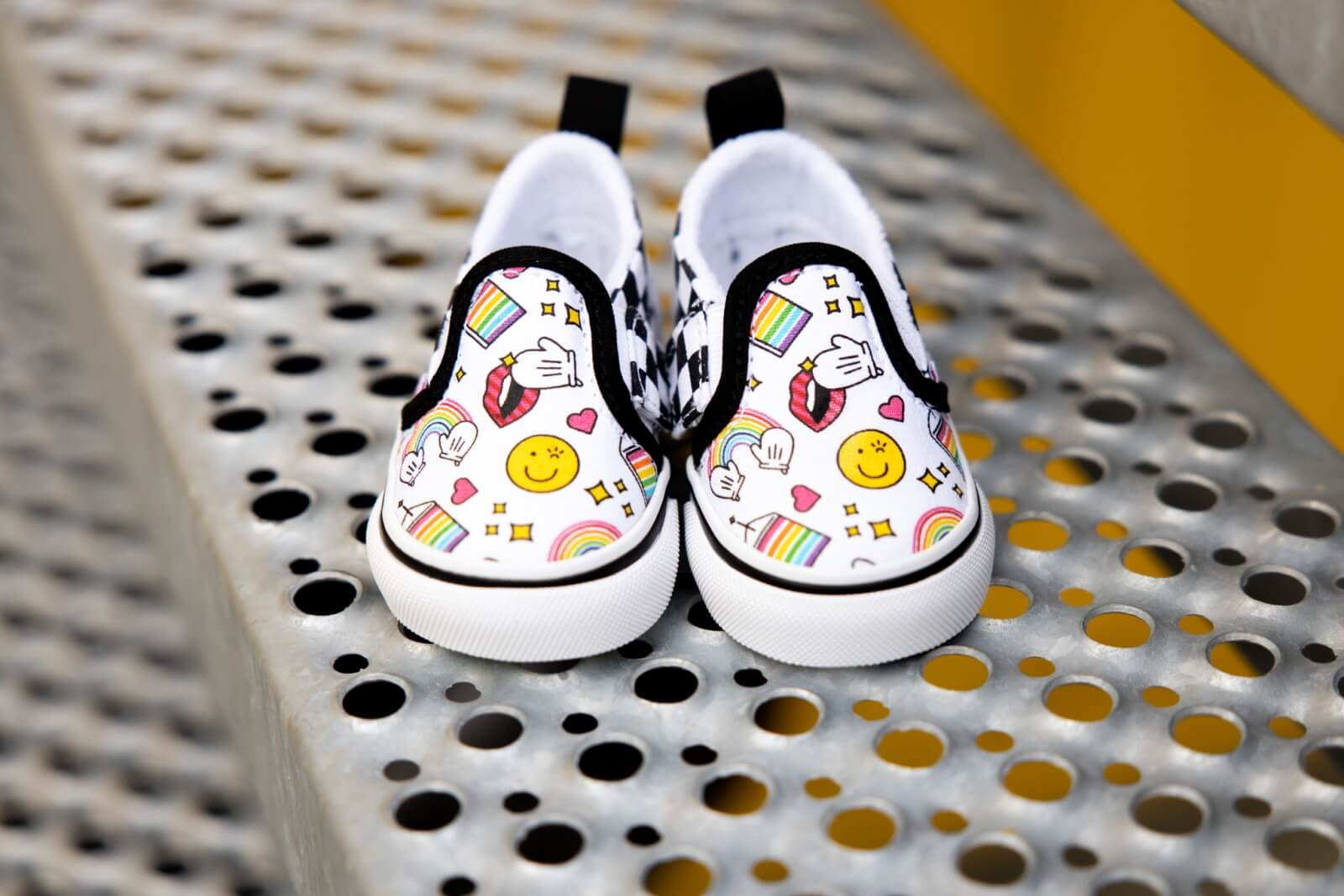 반스_키즈 Vans X Flour Shop 아이콘 체커보드 Slip-On 슬립온