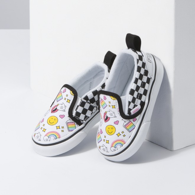 반스_키즈 Vans X Flour Shop 아이콘 체커보드 Slip-On 슬립온