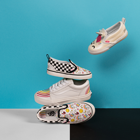반스_키즈 Vans X Flour Shop 아이콘 체커보드 Slip-On 슬립온 thumbnail