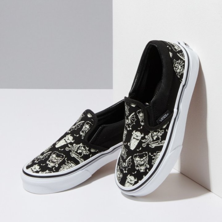 반스_키즈 글로우 스케이트 몬스터즈 클래식 Slip-On 슬립온