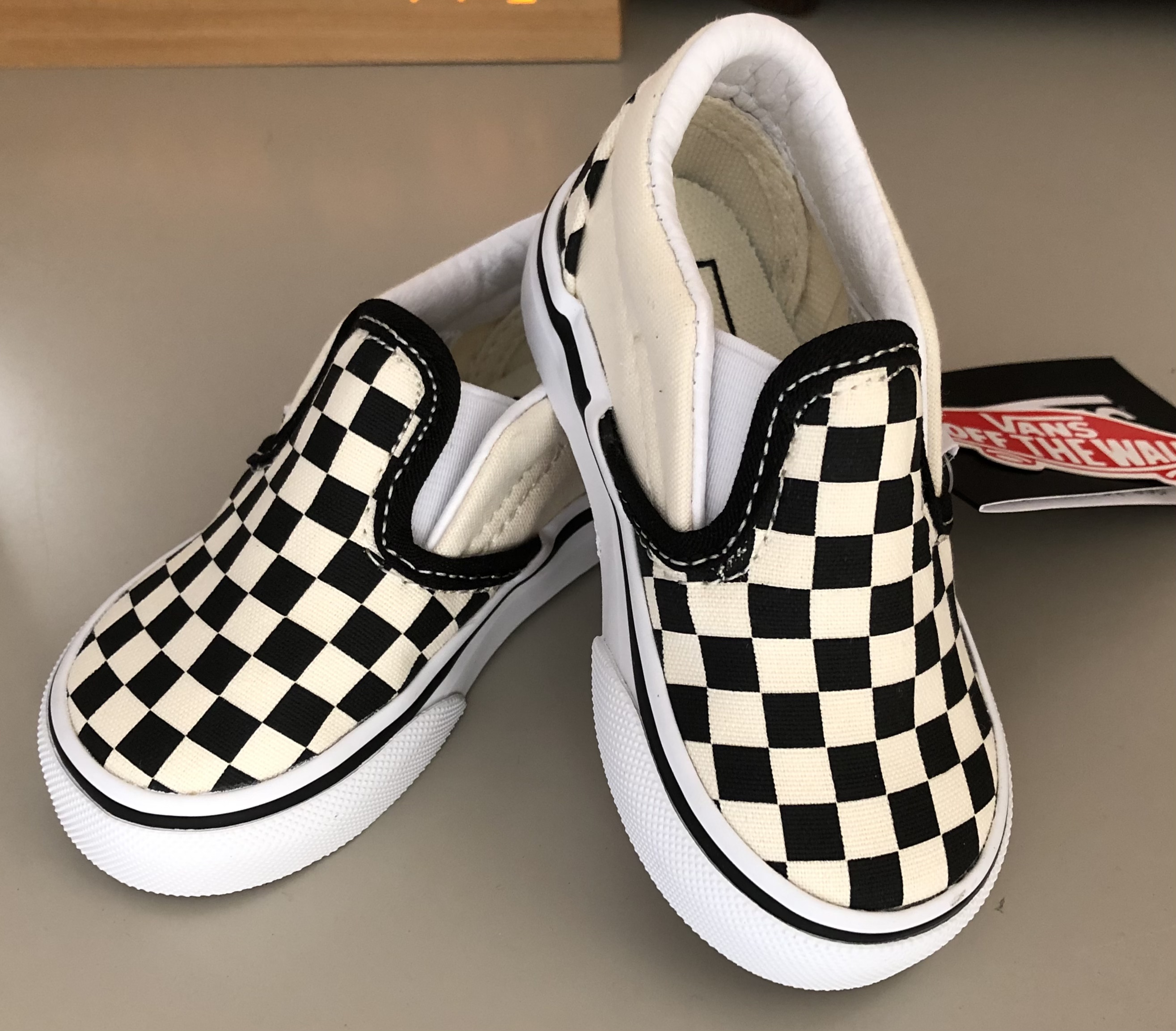 반스_토들러 체커보드 Slip-on 슬립온